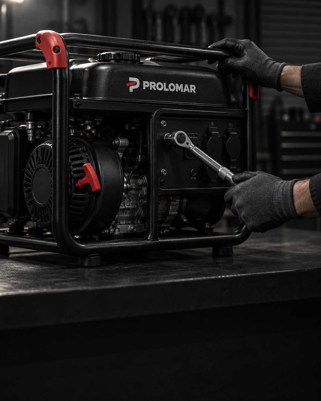 A Prolomar machine being assembled and checked before shipping