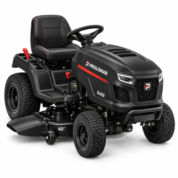 Prolomar R42 42-Inch Riding Lawn Mower, Gas Engine, Hydrostatic Drive