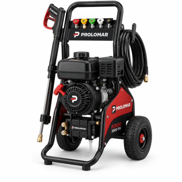 Prolomar P3000 3000 PSI Gas Pressure Washer, Cold Water, Axial Cam Pump