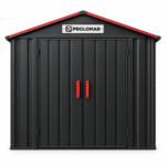 Prolomar 8x6 Outdoor Storage Shed, Weather-Resistant Metal, Double Door - Image 3
